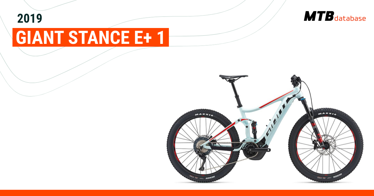 giant stance e bike 2019