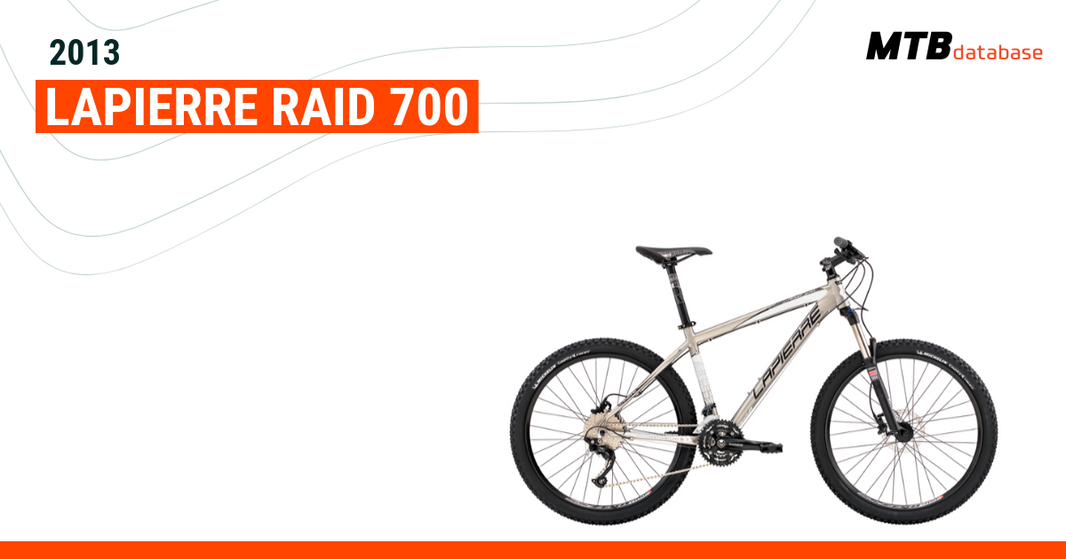 2013 Lapierre Raid 700 Specs Reviews Images Mountain Bike