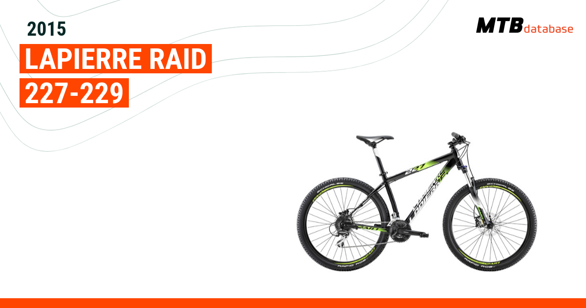 Vtt lapierre best sale raid 227