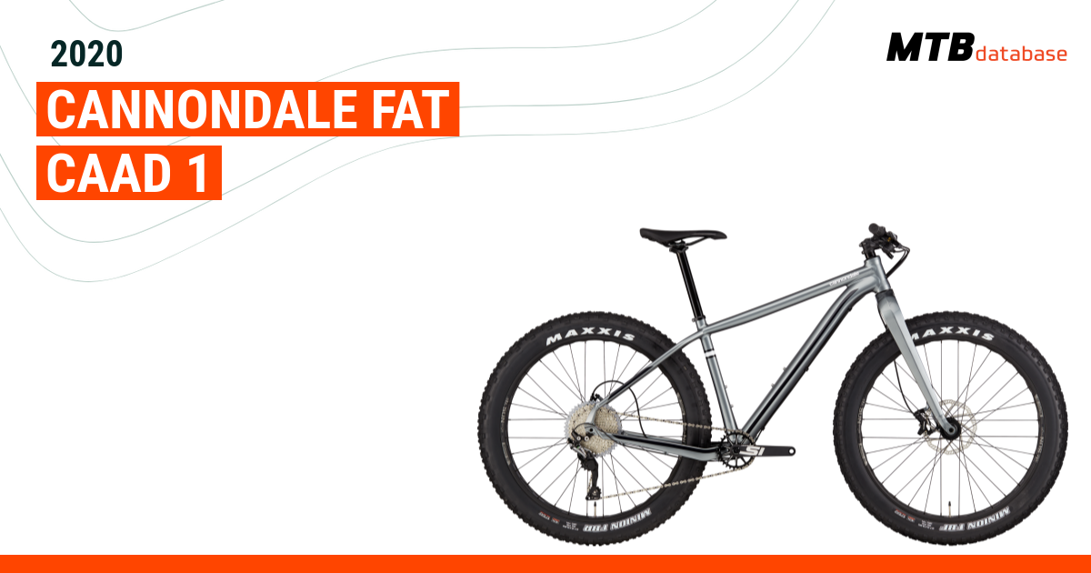 cannondale fat caad 1 2020