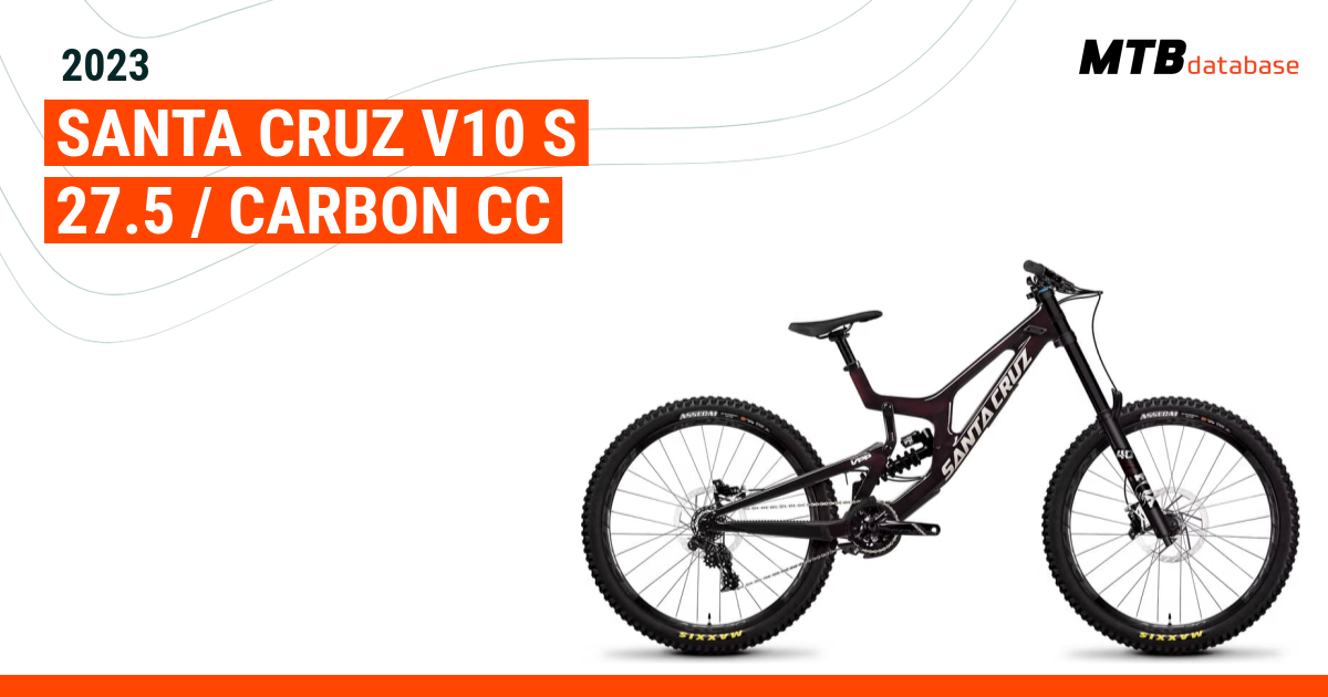 2023 Santa Cruz V10 S 27.5 / Carbon CC - Specs, Reviews