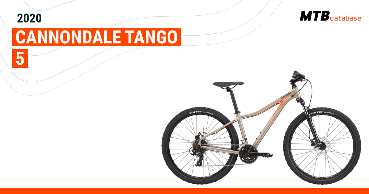 Sui vitaliteit nationale vlag 2020 Cannondale Tango 5 - Specs, Reviews, Images - Mountain Bike Database