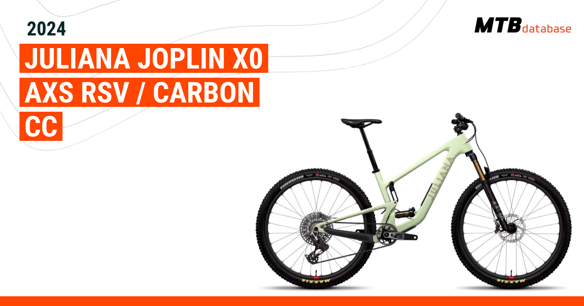 2024 Juliana JOPLIN X0 AXS RSV / Carbon CC Specs, Reviews, Images