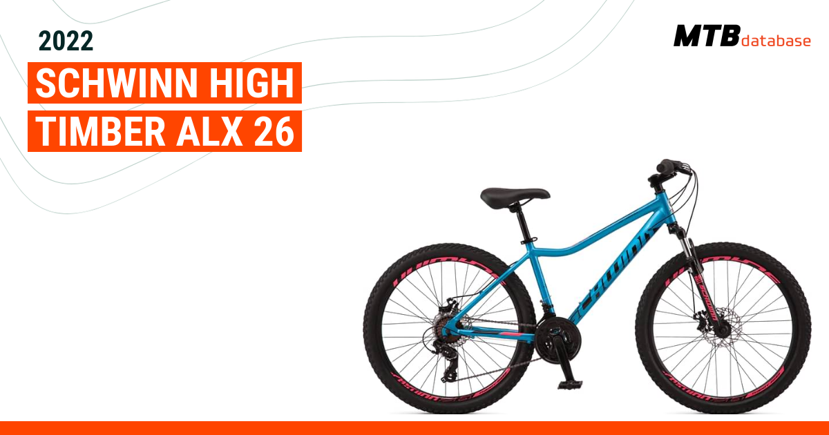 schwinn high timber alx 26 blue mountain bike bicycle s8217az