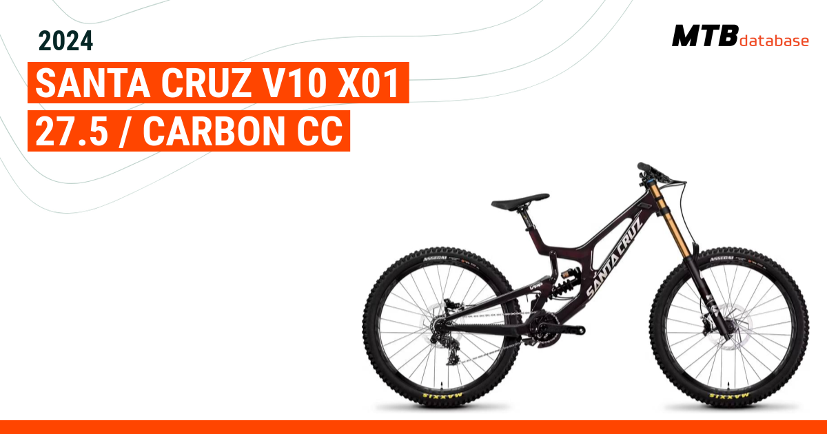 2024 Santa Cruz V10 X01 27.5 Carbon CC Specs Reviews Images