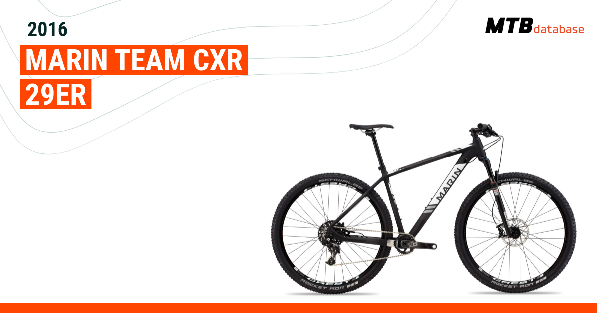 2016 Marin Team CXR 29er Specs Reviews Images Mountain Bike