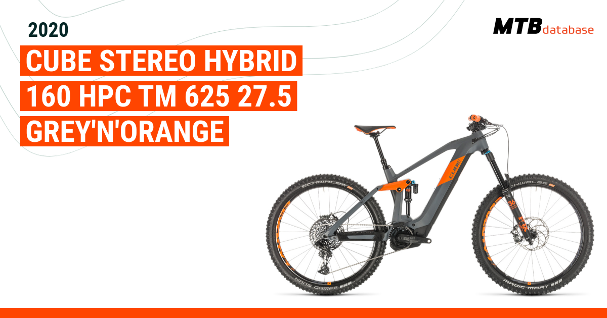 Cube stereo hybrid 160 best sale grey orange