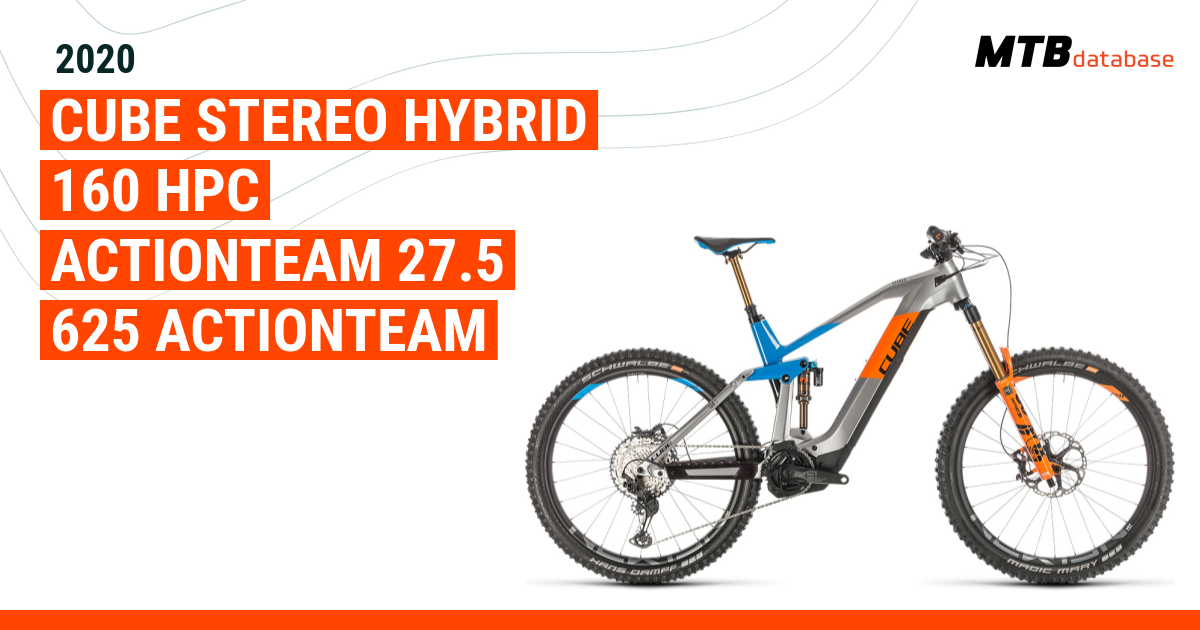 Cube stereo hybrid 160 hpc 625 hot sale 27.5 mountain bike 2020 actionteam