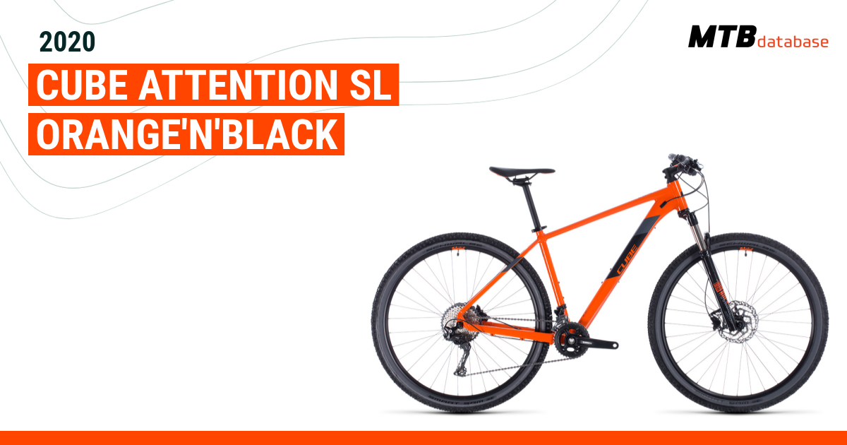 spoelen hoog Reparatie mogelijk 2020 Cube Attention SL orange'n'black - Specs, Reviews, Images - Mountain  Bike Database
