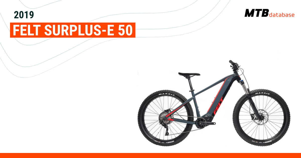 2019 Felt SURPLUS E 50 Specs Reviews Images Mountain Bike