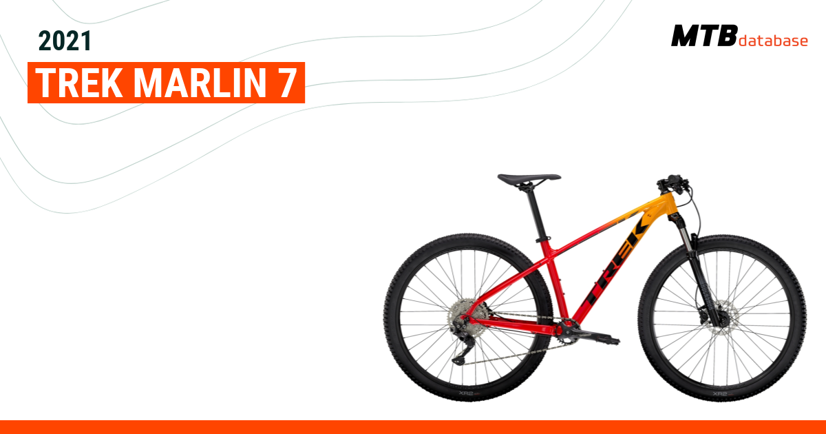 Trek marlin 7 frame size hot sale