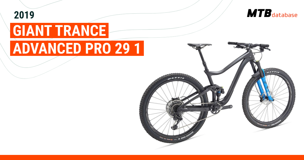 2019 Giant Trance Advanced Pro 29 1 Specs Reviews Images