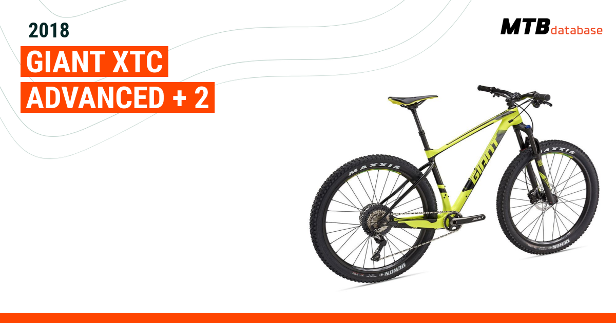 2018 Giant XTC Advanced + 2 - Specs, Reviews, Images - Mountain