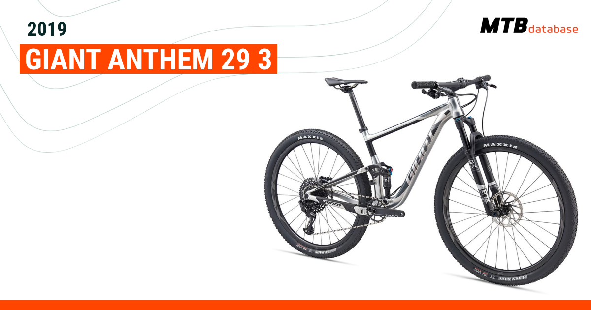 2019 Giant Anthem 29 3 Specs Reviews Images Mountain Bike