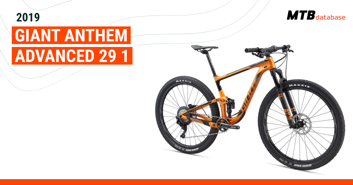 2019 giant best sale anthem advanced 1