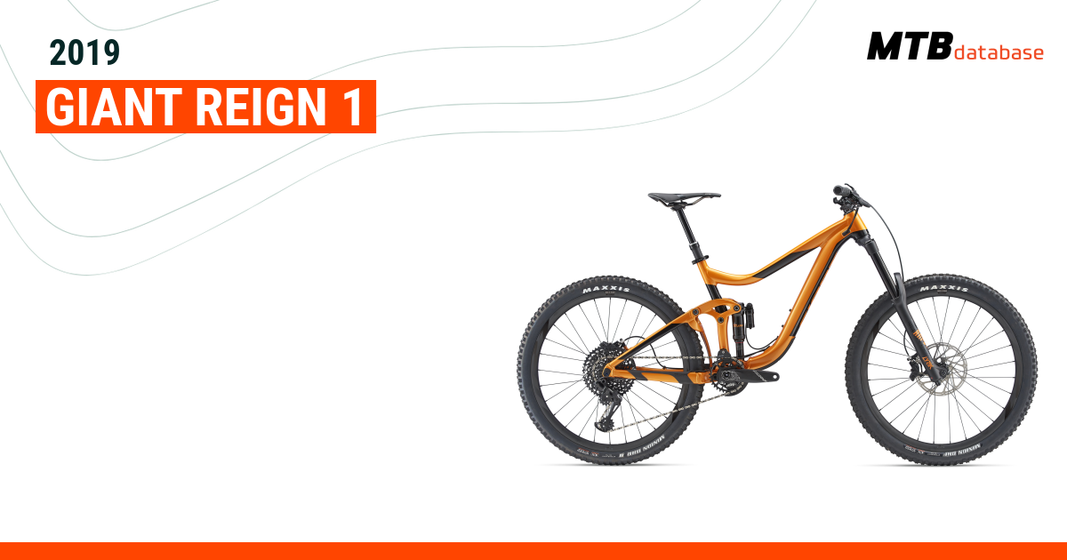 2019 Giant Reign 1 Specs Reviews Images Mountain Bike Database