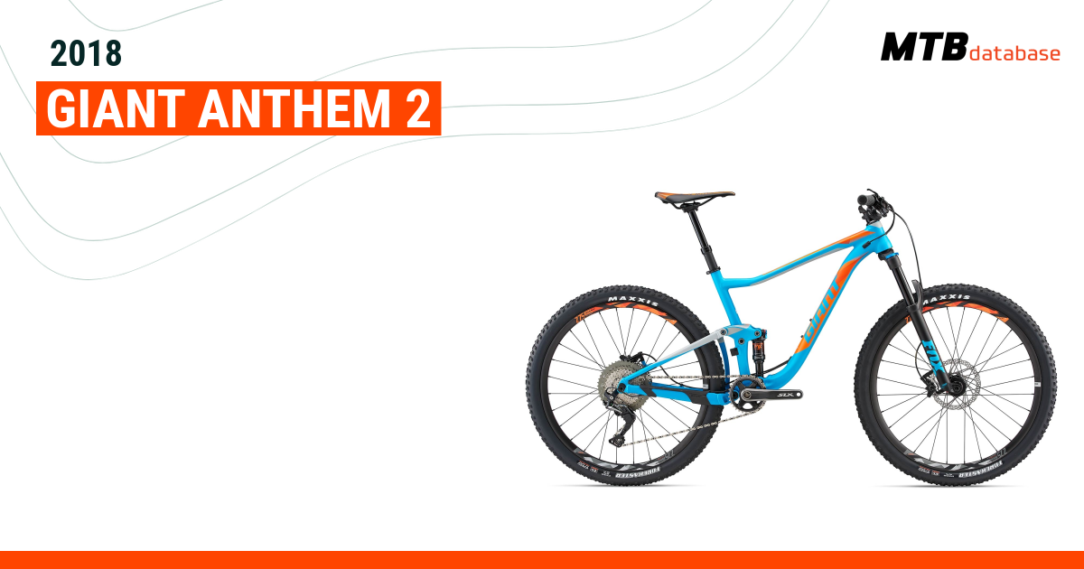 2018 Giant Anthem 2 Specs Reviews Images Mountain Bike Database