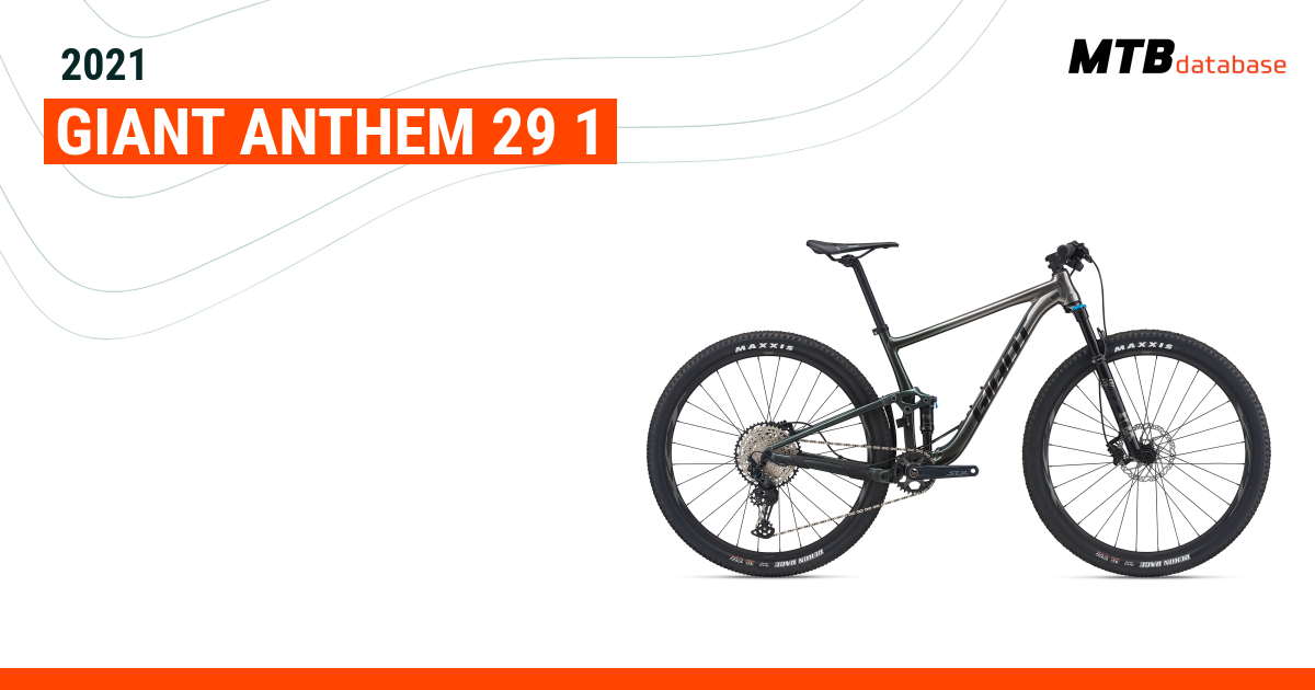 2021 Giant Anthem 29 1 Specs Reviews Images Mountain Bike