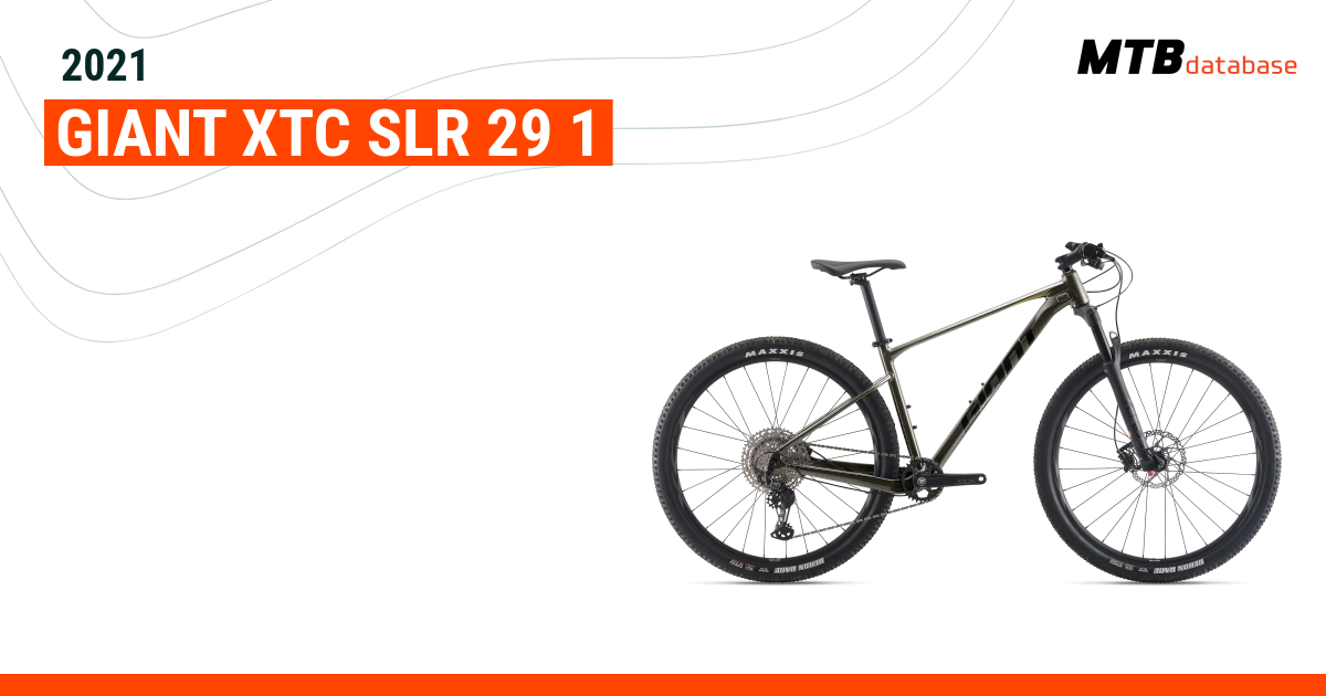 2021 Giant XTC SLR 29 1 Specs Reviews Images Mountain Bike