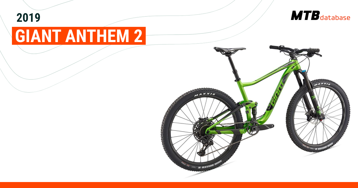 2019 Giant Anthem 2 Specs Reviews Images Mountain Bike Database