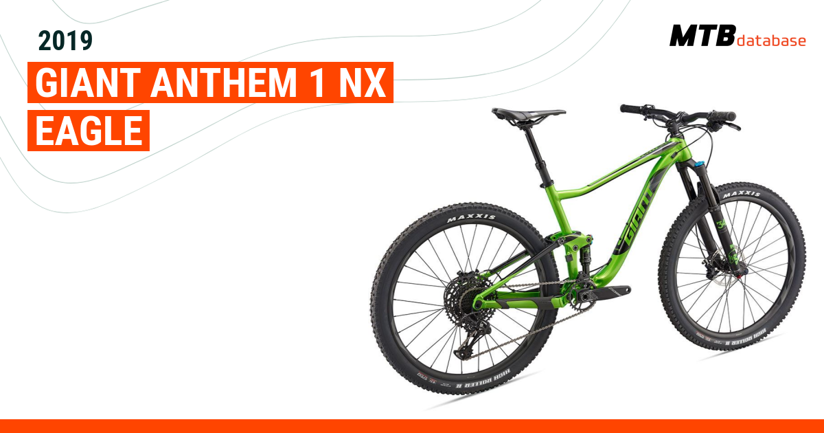 2019 Giant Anthem 1 NX Eagle Specs Reviews Images Mountain