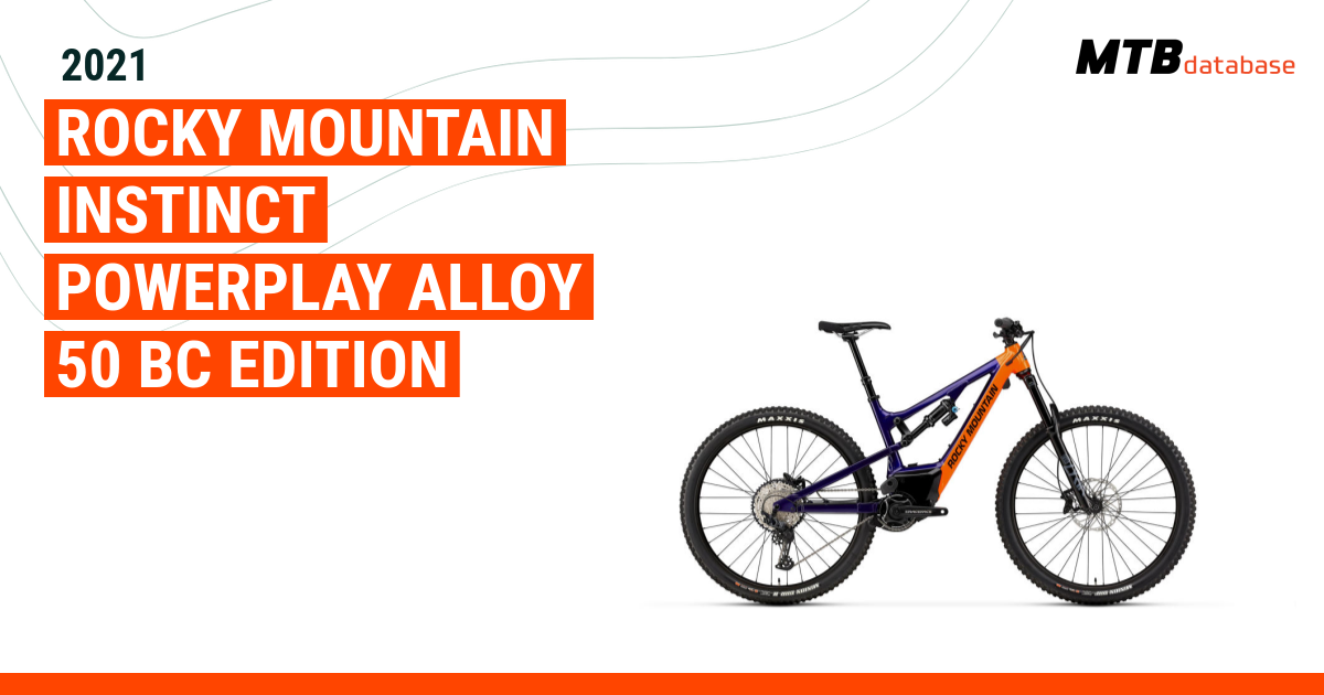 2021 Rocky Mountain Instinct Powerplay Alloy 50 BC Edition Specs