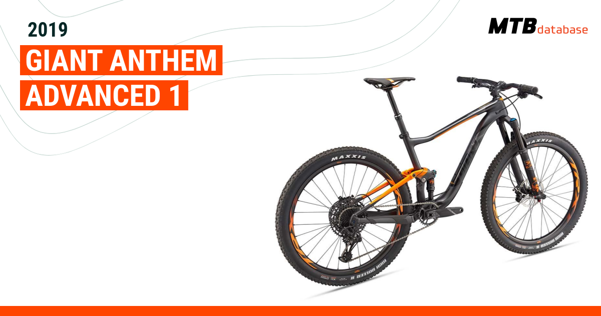 Giant anthem advanced 1 best sale 2019 review