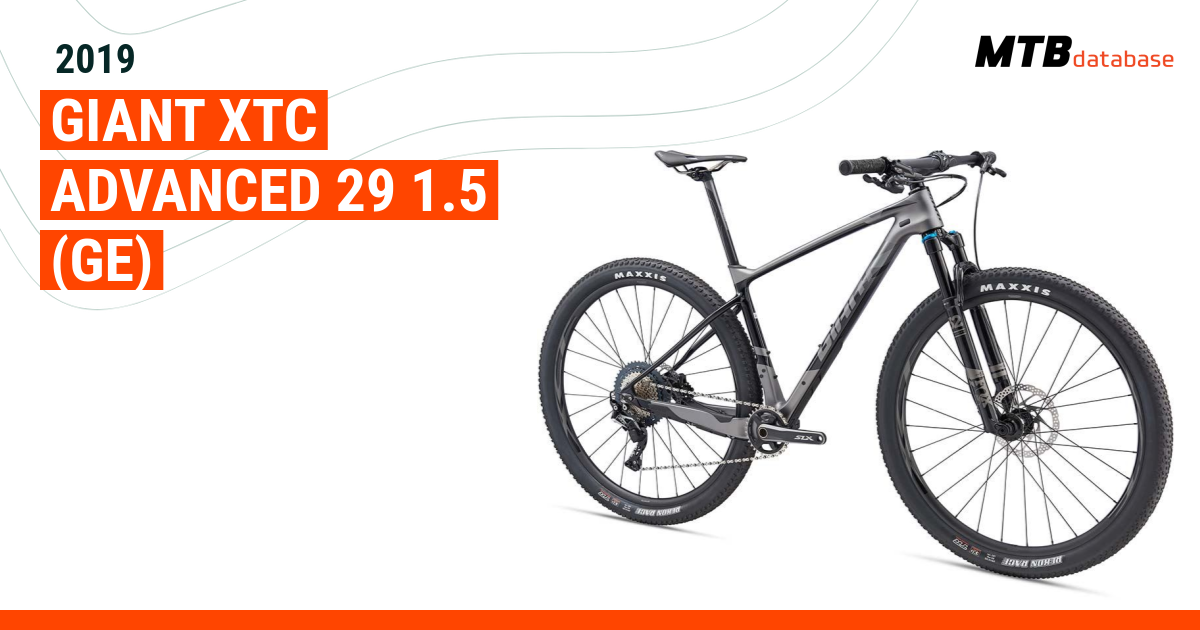 Xtc advanced 29er clearance 1.5 ge