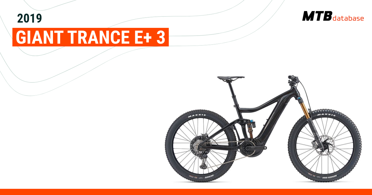 2019 Giant Trance E 3 Specs Reviews Images Mountain Bike