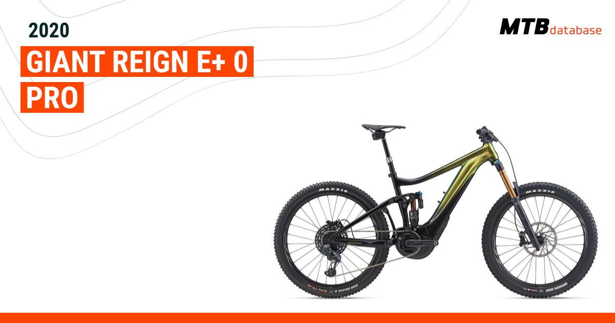 2020 Giant Reign E 0 Pro Specs Reviews Images Mountain Bike