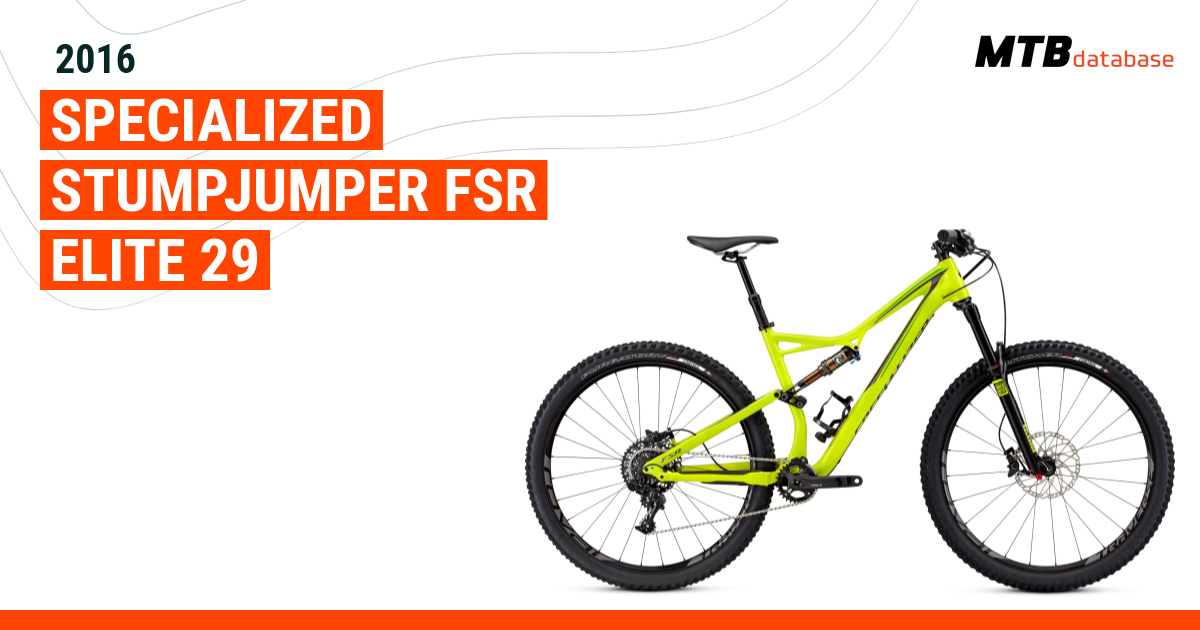 2016 Specialized Stumpjumper FSR Elite 29 Specs Reviews Images