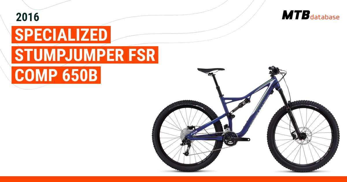 2016 Specialized Stumpjumper FSR Comp 650b Specs Reviews