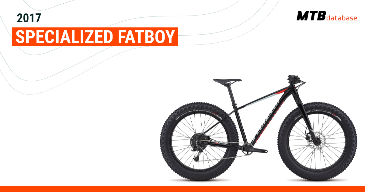 2017 specialized hot sale fatboy specs