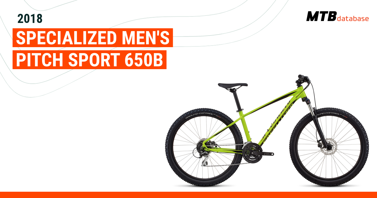 2018 Specialized Men s Pitch Sport 650b Specs Reviews Images