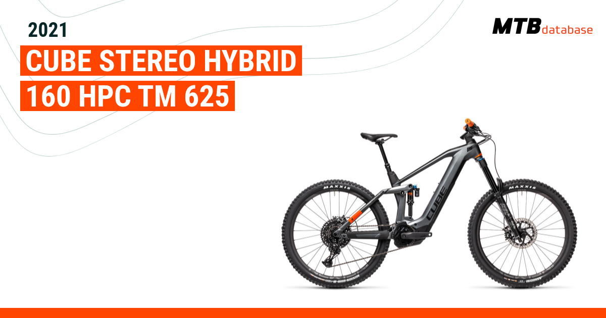 Cube stereo hybrid 160 hpc online tm 2021 electric mountain bike