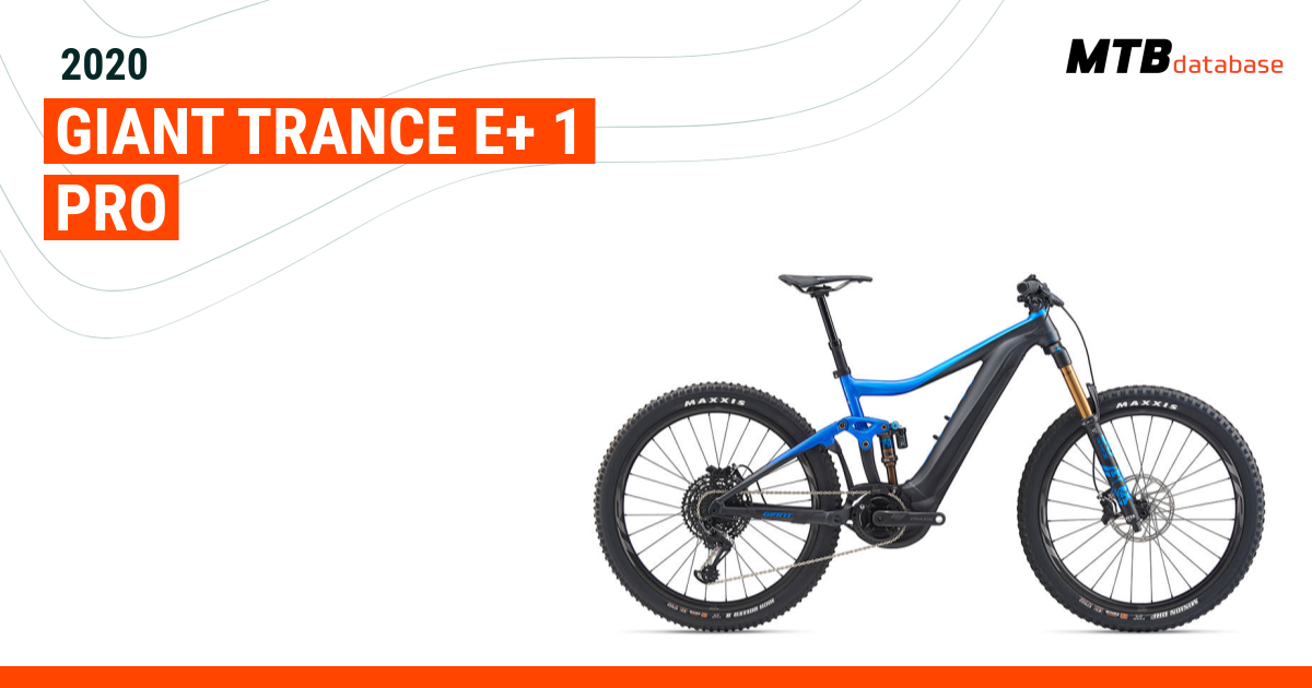 2020 giant trance clearance e+ 1 pro