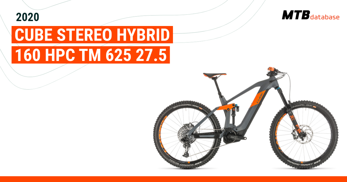 Cube stereo hybrid 160 hpc tm sale 2020 electric mountain bike