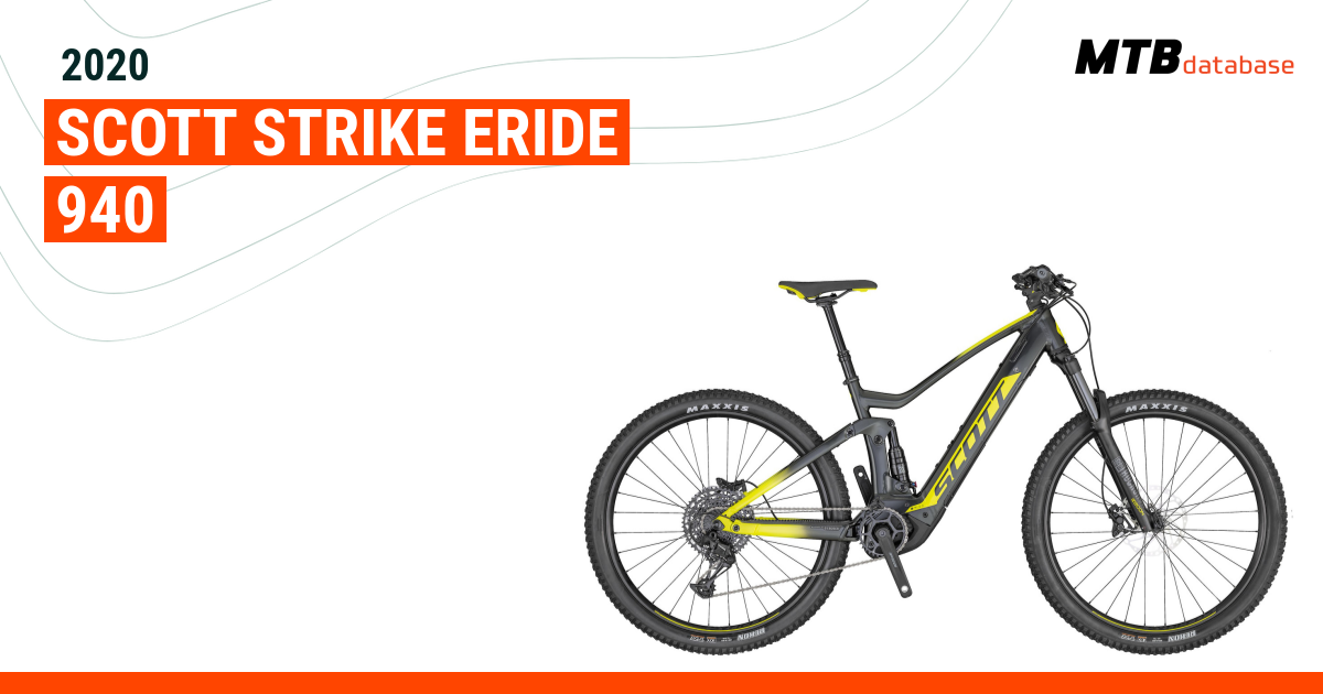 Scott strike eride discount 940 green bike