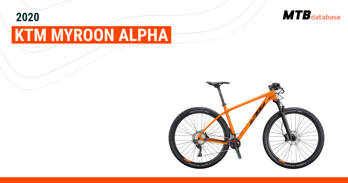 2020 KTM Myroon Alpha Specs Reviews Images Mountain Bike