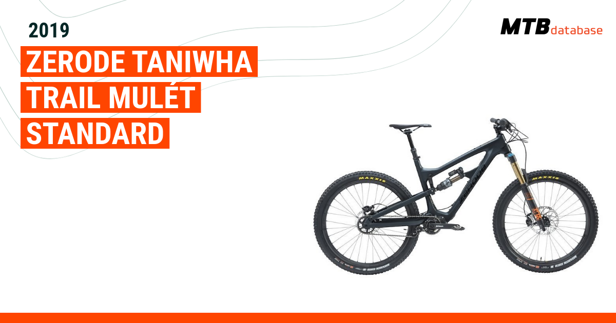 2019 Zerode Taniwha Trail Mulét Standard - Specs, Reviews, Images ...