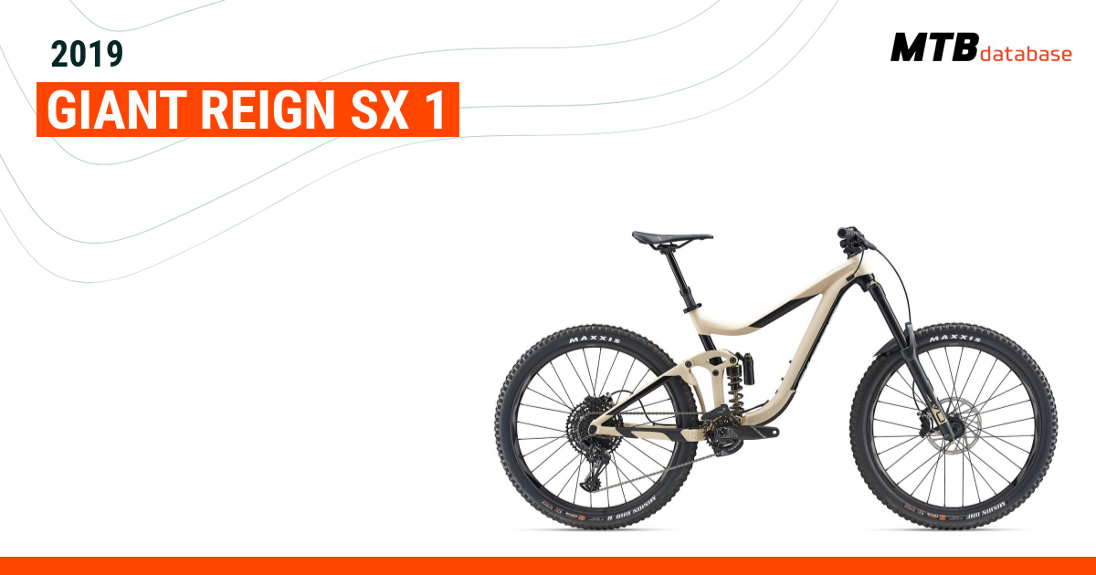 Giant reign sx best sale 1 2019 for sale