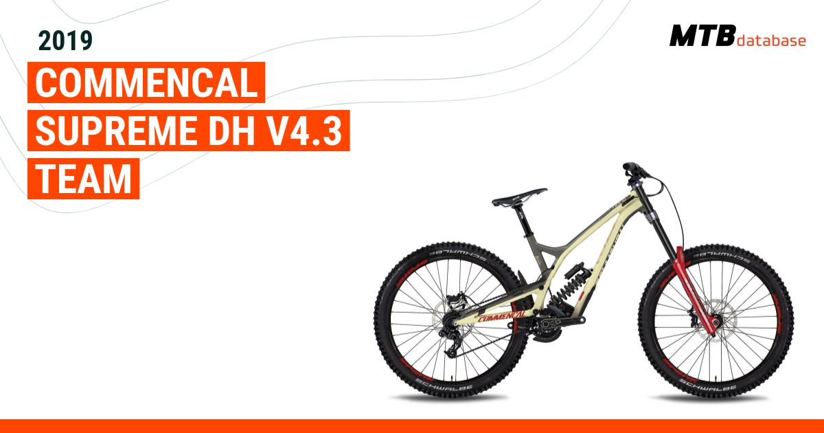 Commencal supreme dh 29 team best sale bike 2019