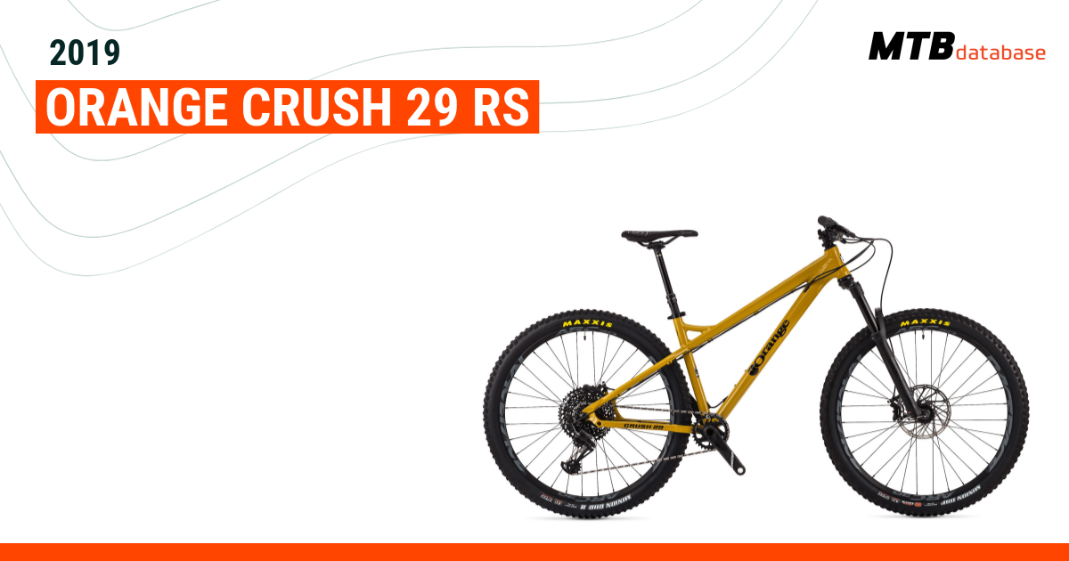 2019 Orange Crush 29 RS Specs Reviews Images Mountain Bike