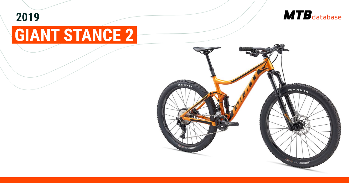 2019 giant stance 2 27.5 trail full discount suspension