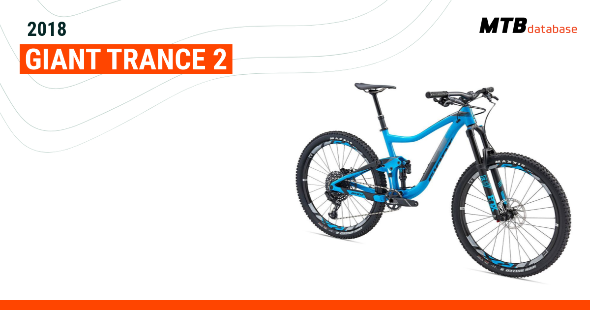 2018 giant best sale trance 2 specs