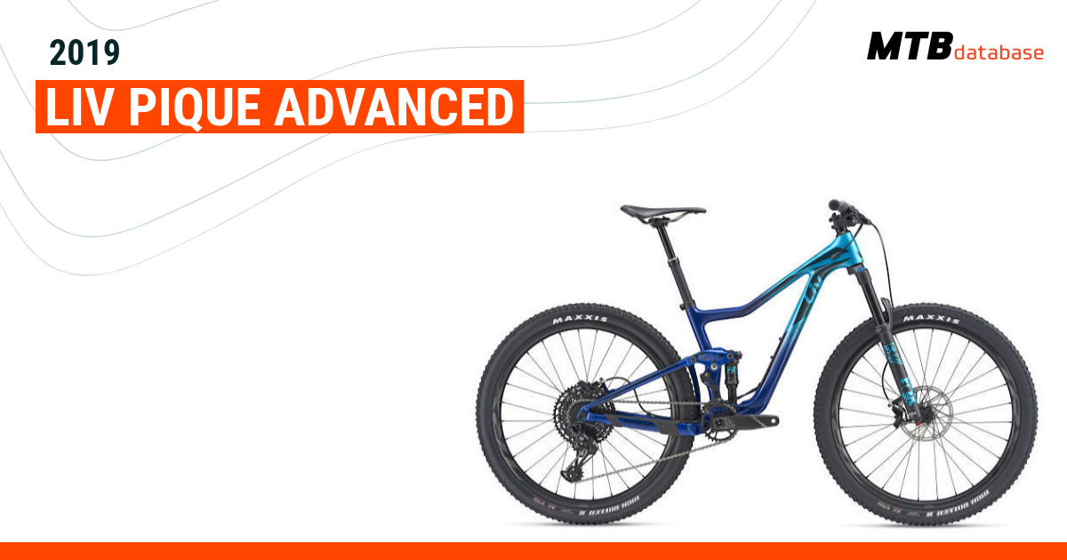 2019 Liv Pique Advanced Specs Reviews Images Mountain Bike Database