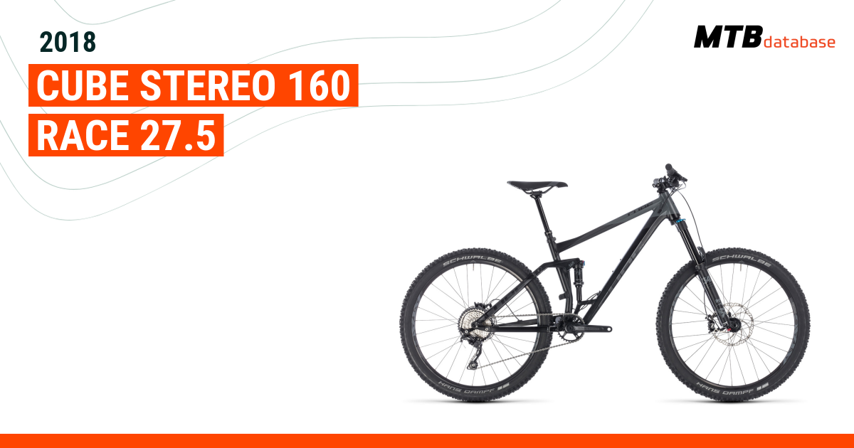 Cube stereo 160 race cheap 27.5 2018