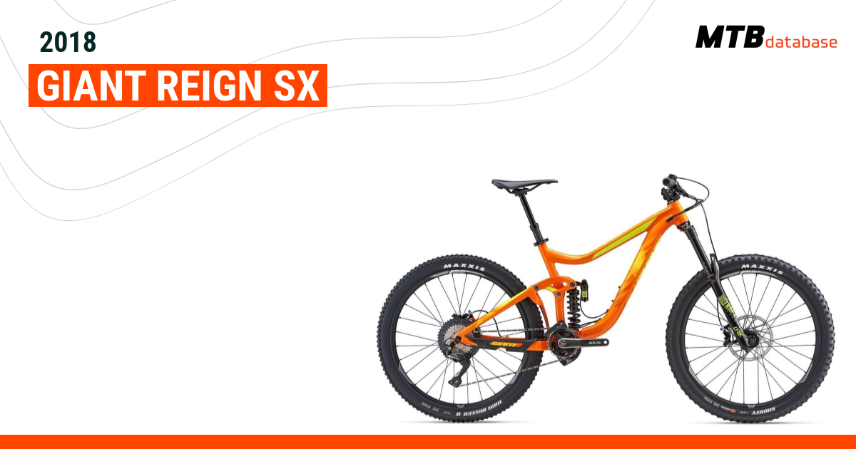 Giant reign cheap sx 2018