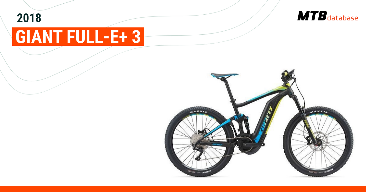 Giant e+ bikes online 2018