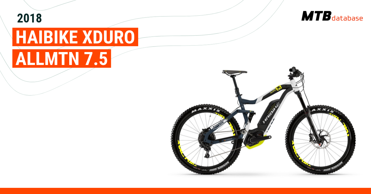 2018 Haibike XDURO AllMtn 7.5 Specs Reviews Images Mountain